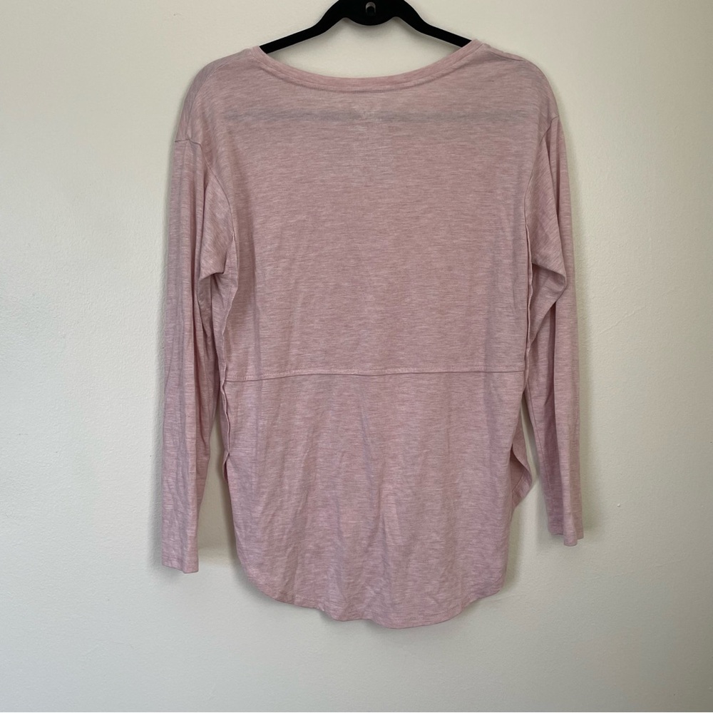 Faded Glory | Pink Hi Low Long Sleeve Tee | Size Small - Picture 10 of 13